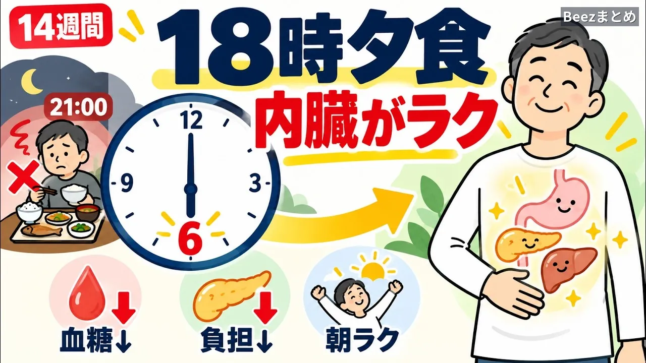 夕食を18時に終えると、夜の血糖値と朝の血圧はどう変わる？研究が示すことと限界