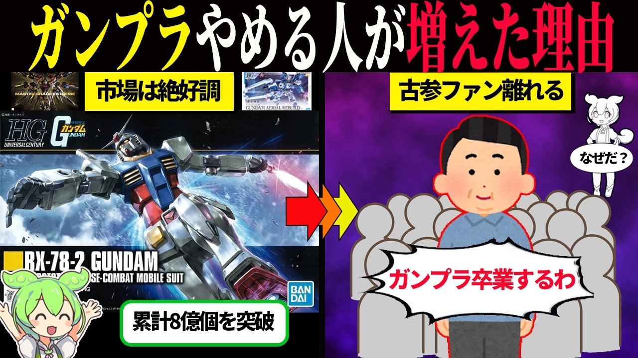 ガンプラが過去最高に売れているのに古参ファンが引退する理由——趣味との距離を考え直す