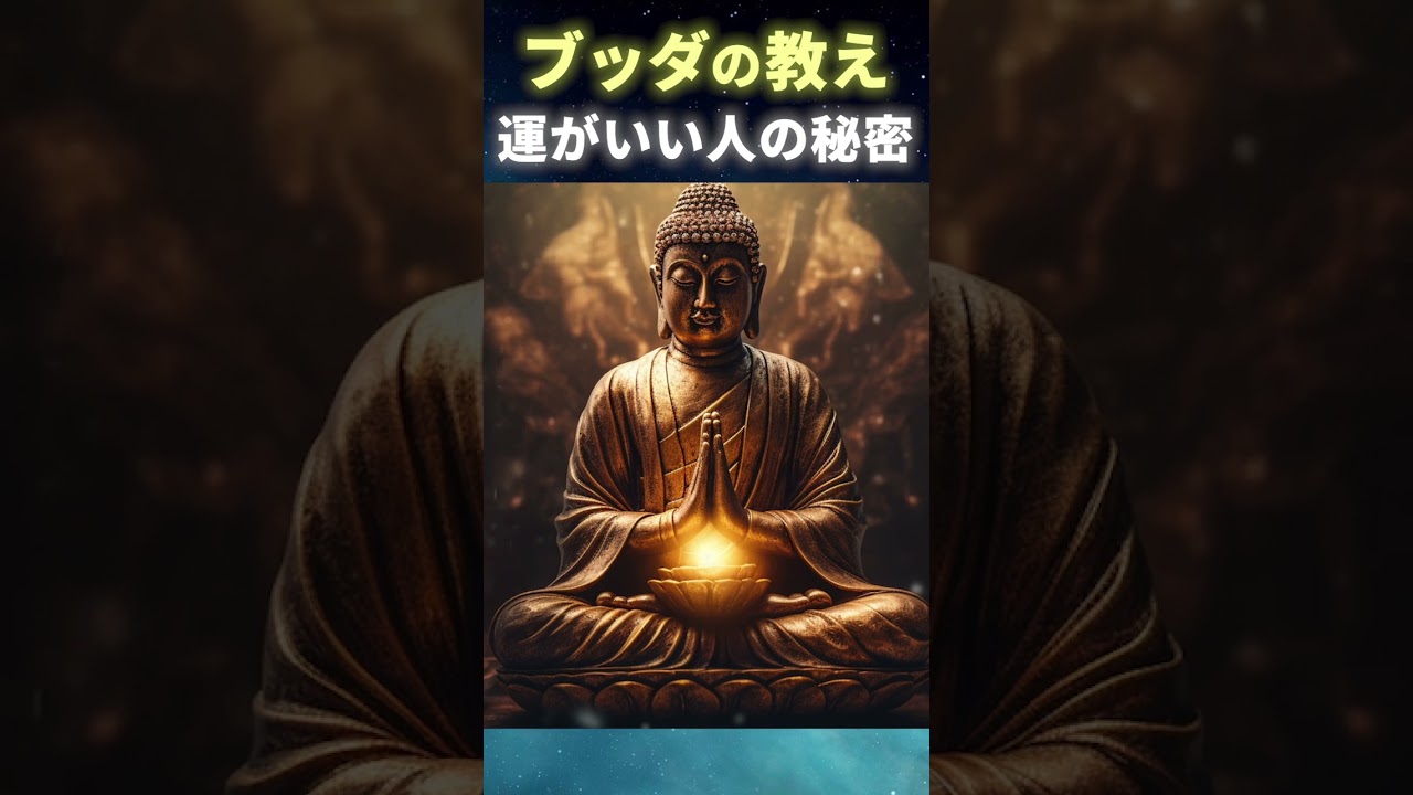 「運がいい人」の心の習慣とは？仏教の視点から考える心地よい生き方
