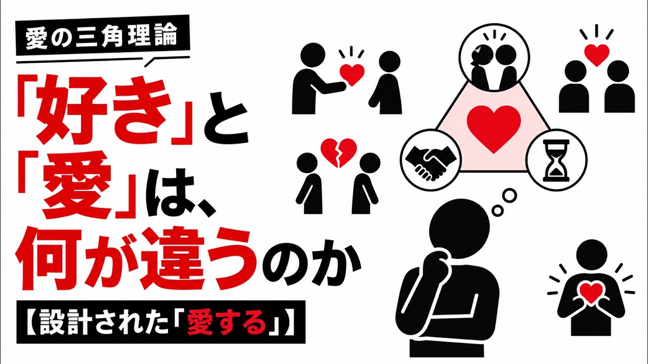 好きと愛は何が違う？スタンバーグの三角理論で見る、自分の気持ちの地図