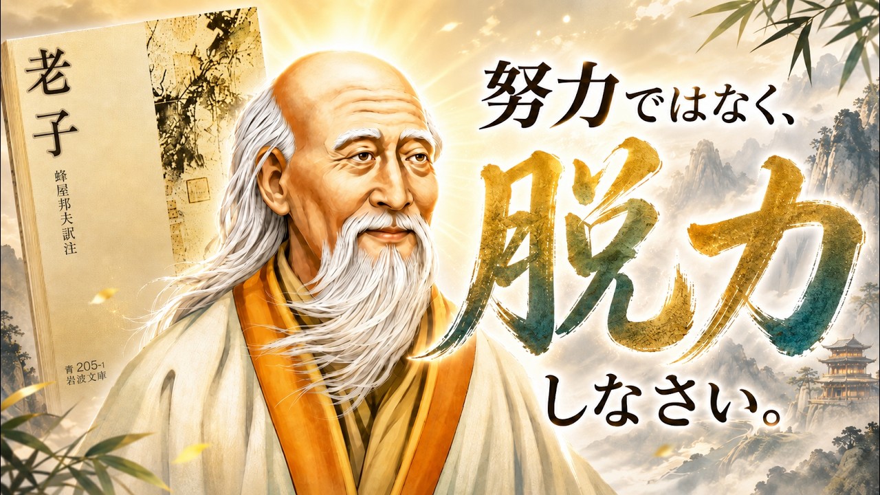 「頑張らない」を極めるとはどういうことか。老子の「無為自然」に学ぶ、余計な力を足さない生き方