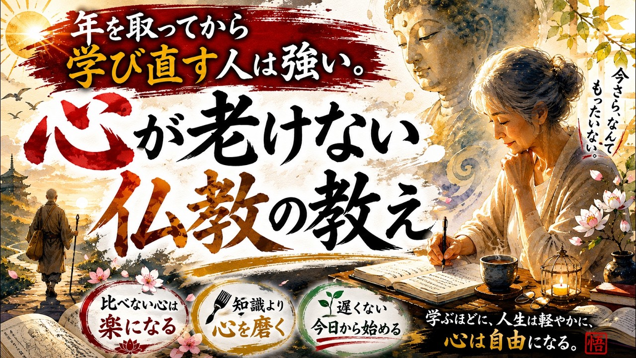 「今さら勉強しても遅い」と感じるあなたへ。心を若々しく保つ仏教的な「学び」の視点