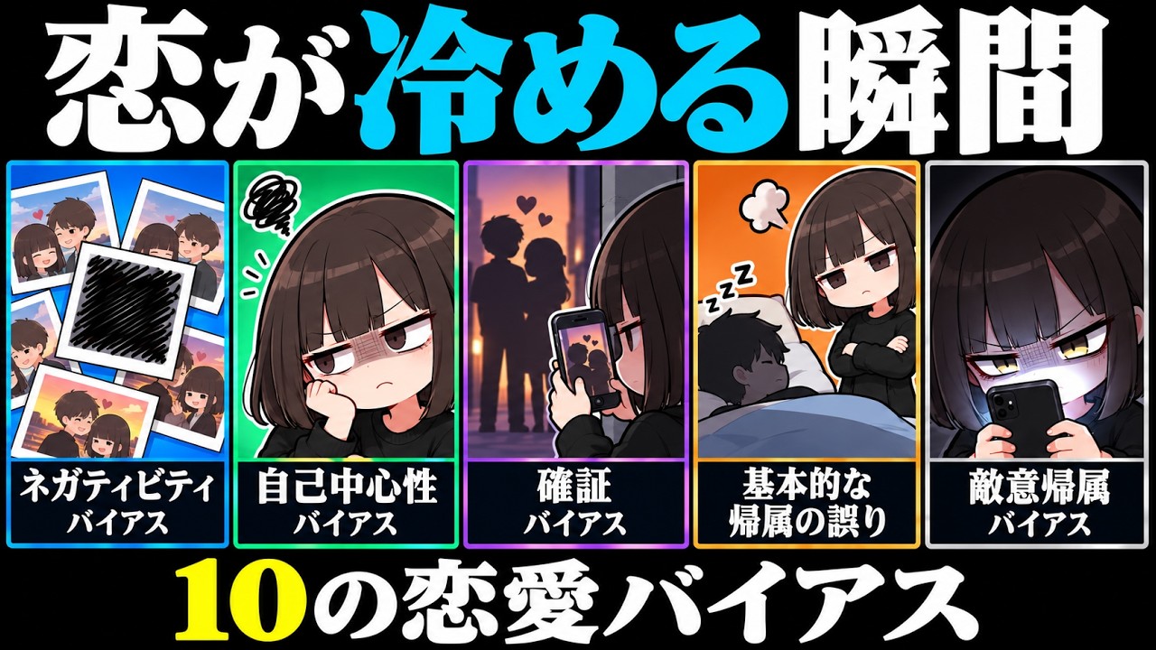 恋が冷めたと感じる前に知っておきたい、関係を歪める認知バイアス