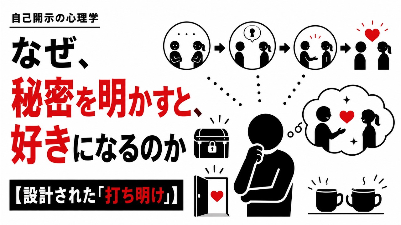 秘密を打ち明けると距離が縮まる理由｜自己開示の返報性と心の箱の開け方