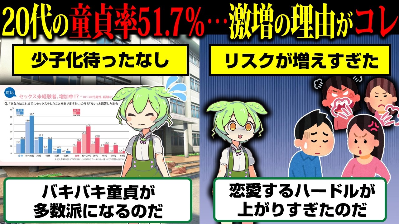 20代男性の51.7%が未経験という数字をどう読むか——「恋愛から降りる」は勝ちなのか