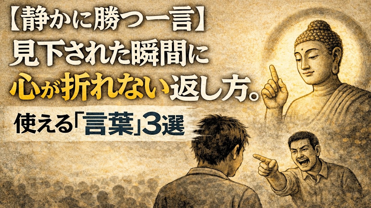 見下されたときに心を折らない考え方。仏教の「我」と「受け取らない」知恵