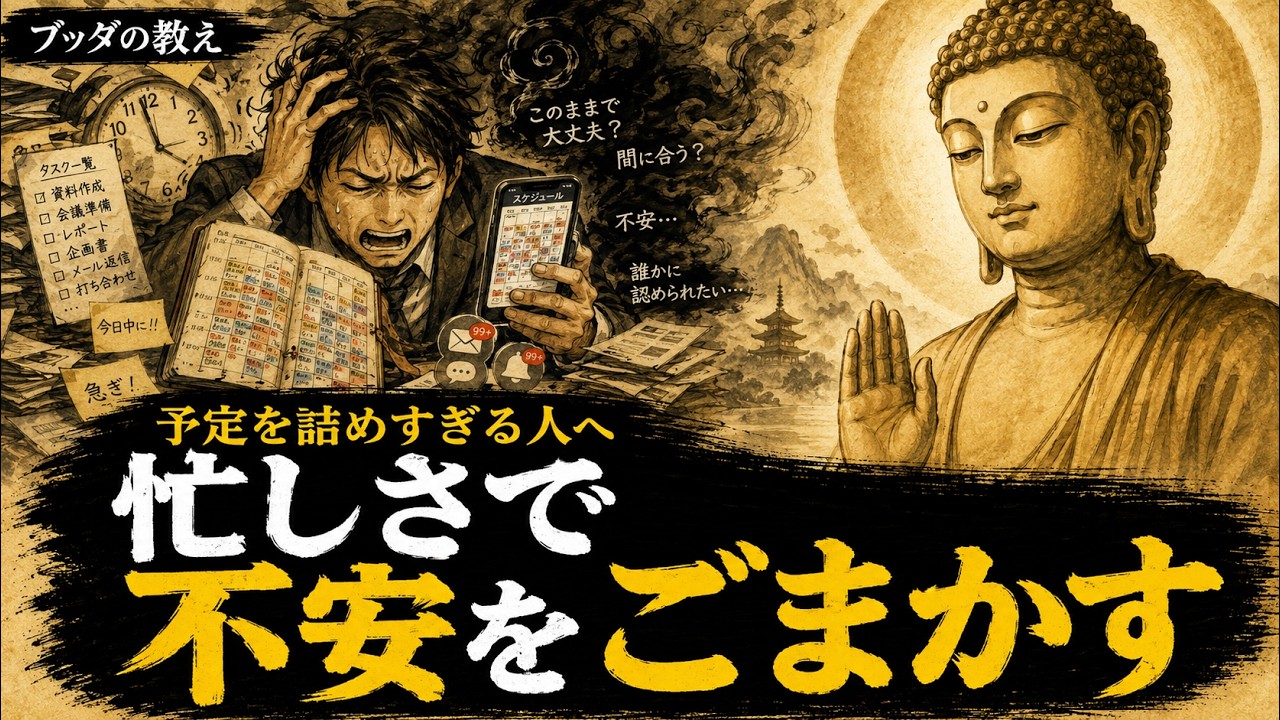 予定を詰め込むことで安心してしまうあなたへ。心に「余白」を作る仏教の視点