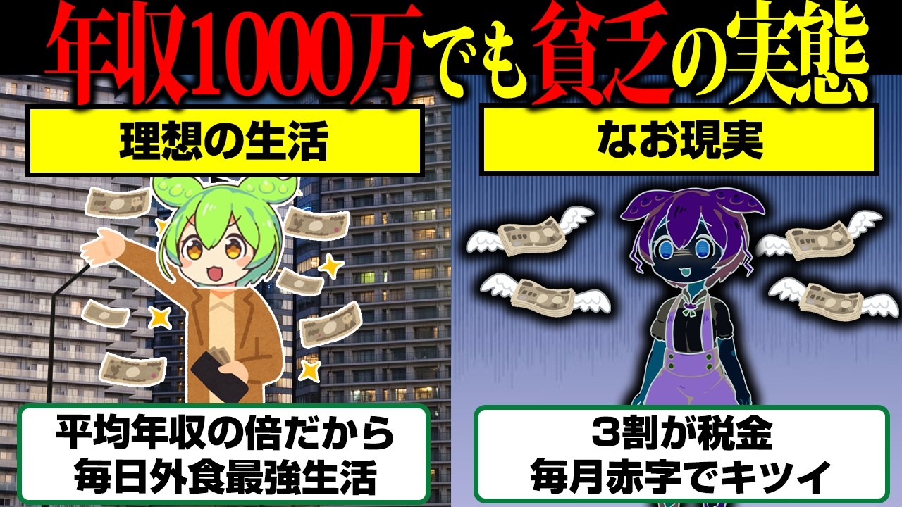 年収1000万円でも残高3万円になる理由——額面と手取り、生活水準のズレをほどく