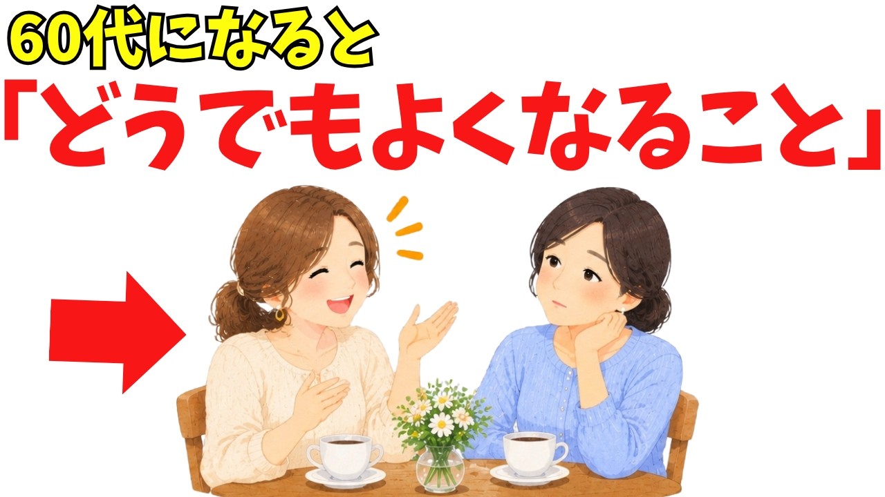 60代になると「気にしなくなること」が増えるのはなぜ？無関心ではなく選ぶ力が育つから