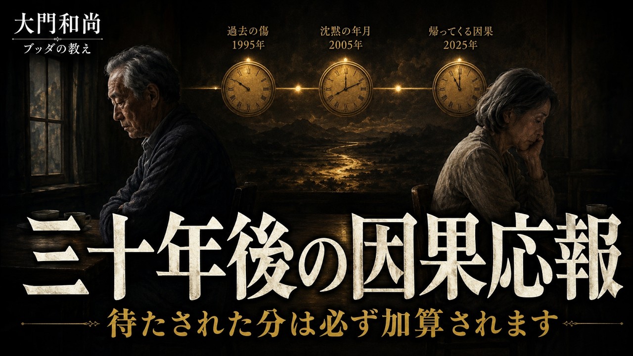 三十年後の因果――待つ時間が重くなる理由と、手放す視点