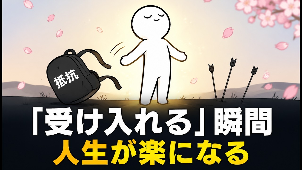 「受け入れる」と楽になるのはなぜ？変えられないことへの抵抗をほどく心理学