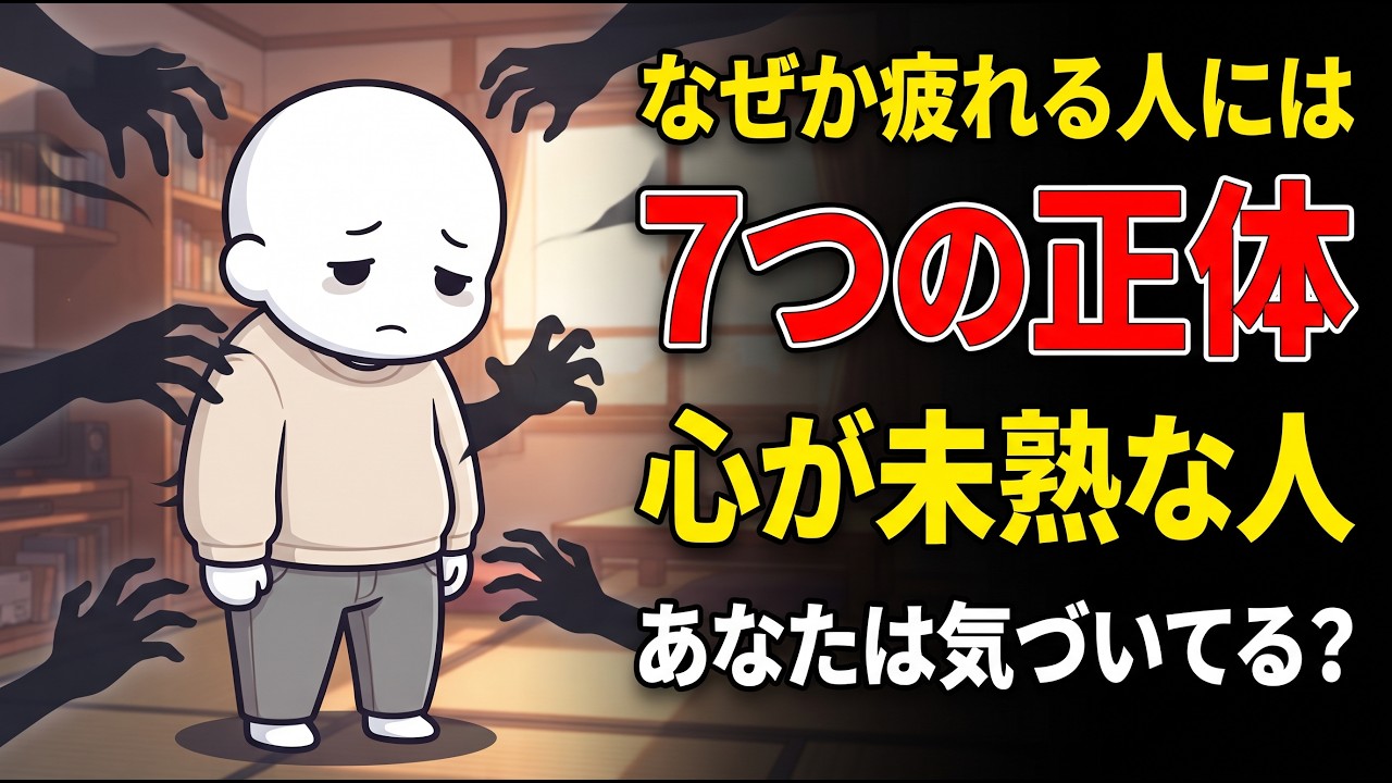 「なぜか人間関係で疲れる」のは、相手の心の未熟さが原因かも——消耗を生む7つの傾向と距離の取り方