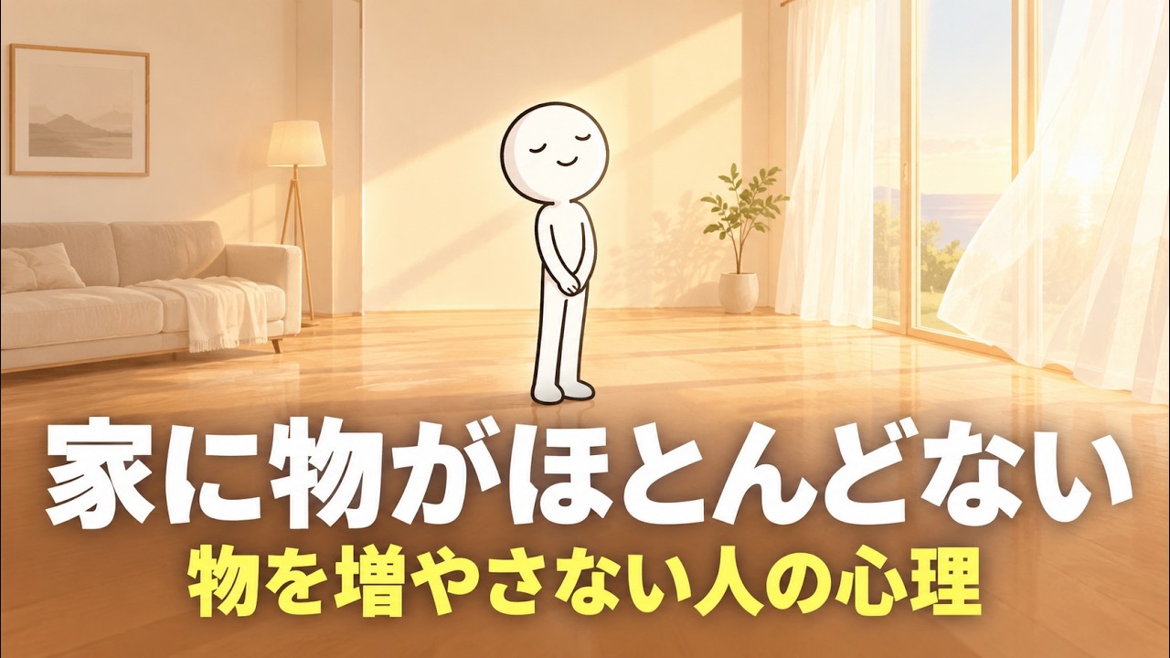 家に物が少ない人の心理｜片付けが得意なのではなく、買う前に立ち止まっている