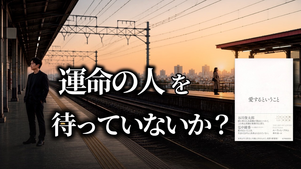 「運命の人」を待つより、愛する力を育てる。孤独を乗り越えるための「愛の技術」とは