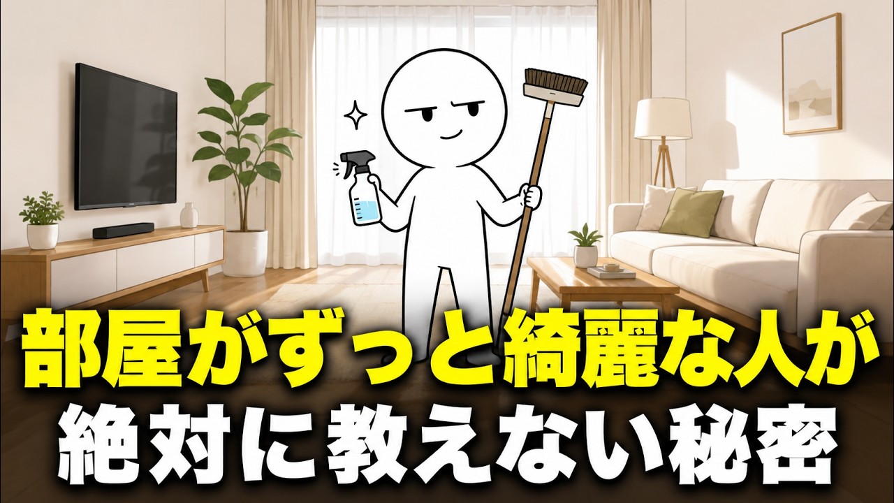 部屋がいつも綺麗な人の共通点は、意志力ではなかった