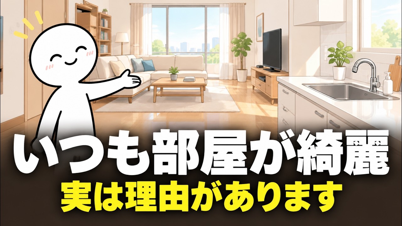 部屋がいつも整っている人の共通点——意志の強さではなく「仕組み」で保つ方法