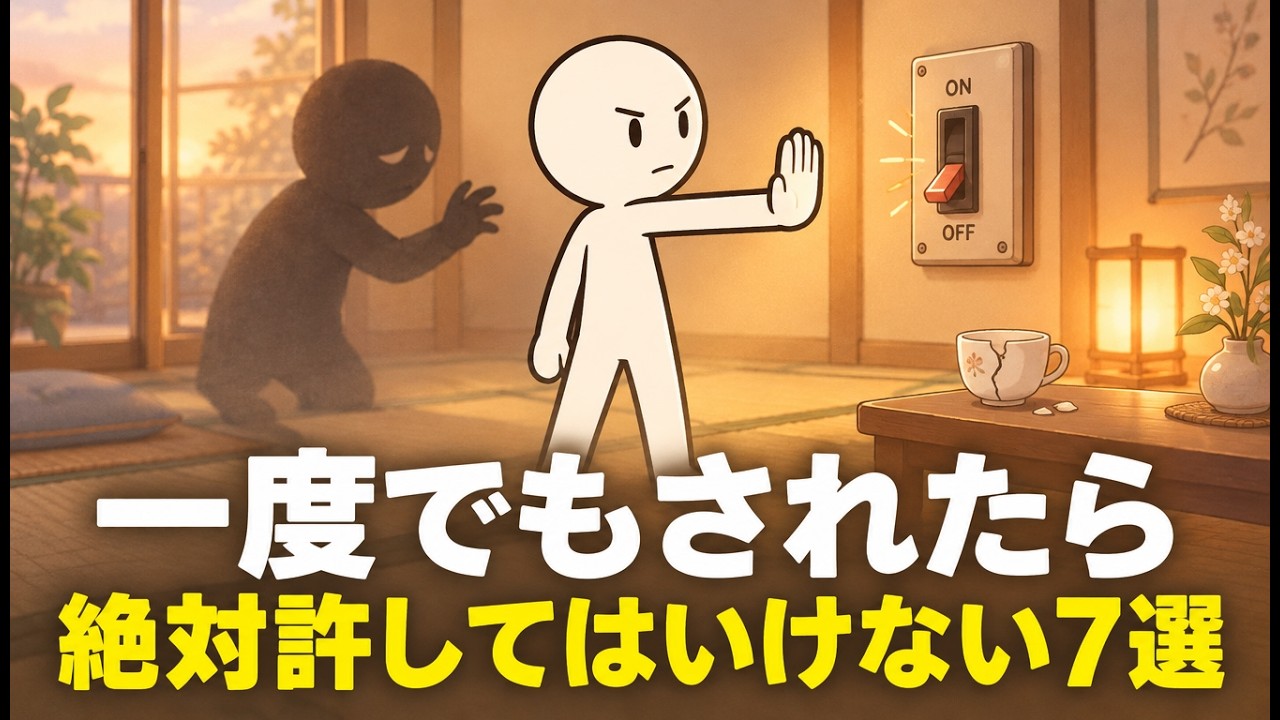 「一度でもされたら離れる」は冷たいのか——失敗と悪意を見分ける7つの行動