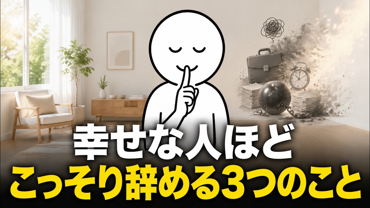 なぜ頑張るほど心が重くなる？幸せな人が手放している3つの習慣