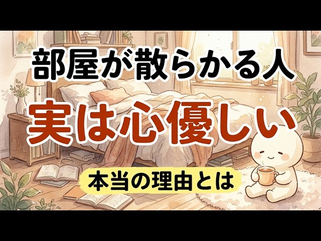 片付けられないのは怠けじゃない。散らかった部屋に隠れた優しさの正体