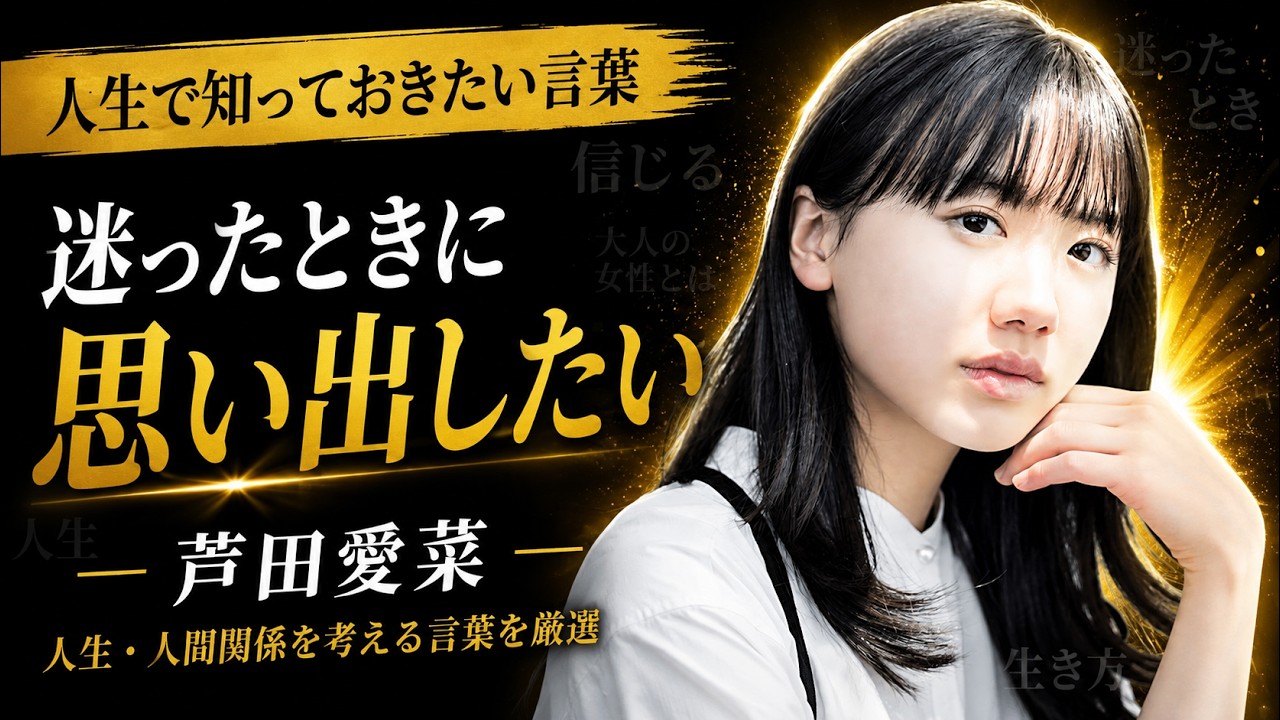 芦田愛菜が語る「信じる」と「自分軸」