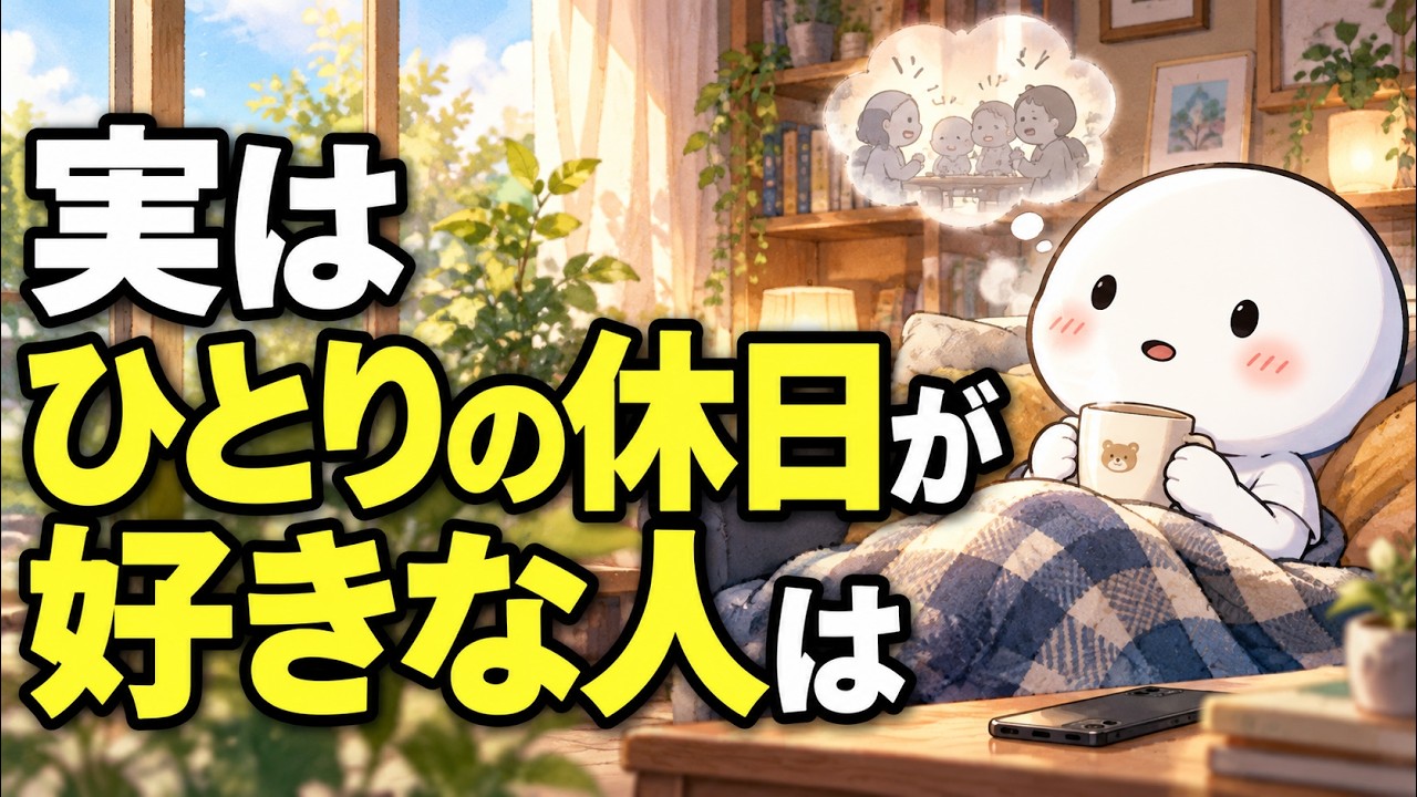 休日、誰にも会わないとホッとするのに不安になる理由｜夕方の罪悪感を手放す小さな習慣