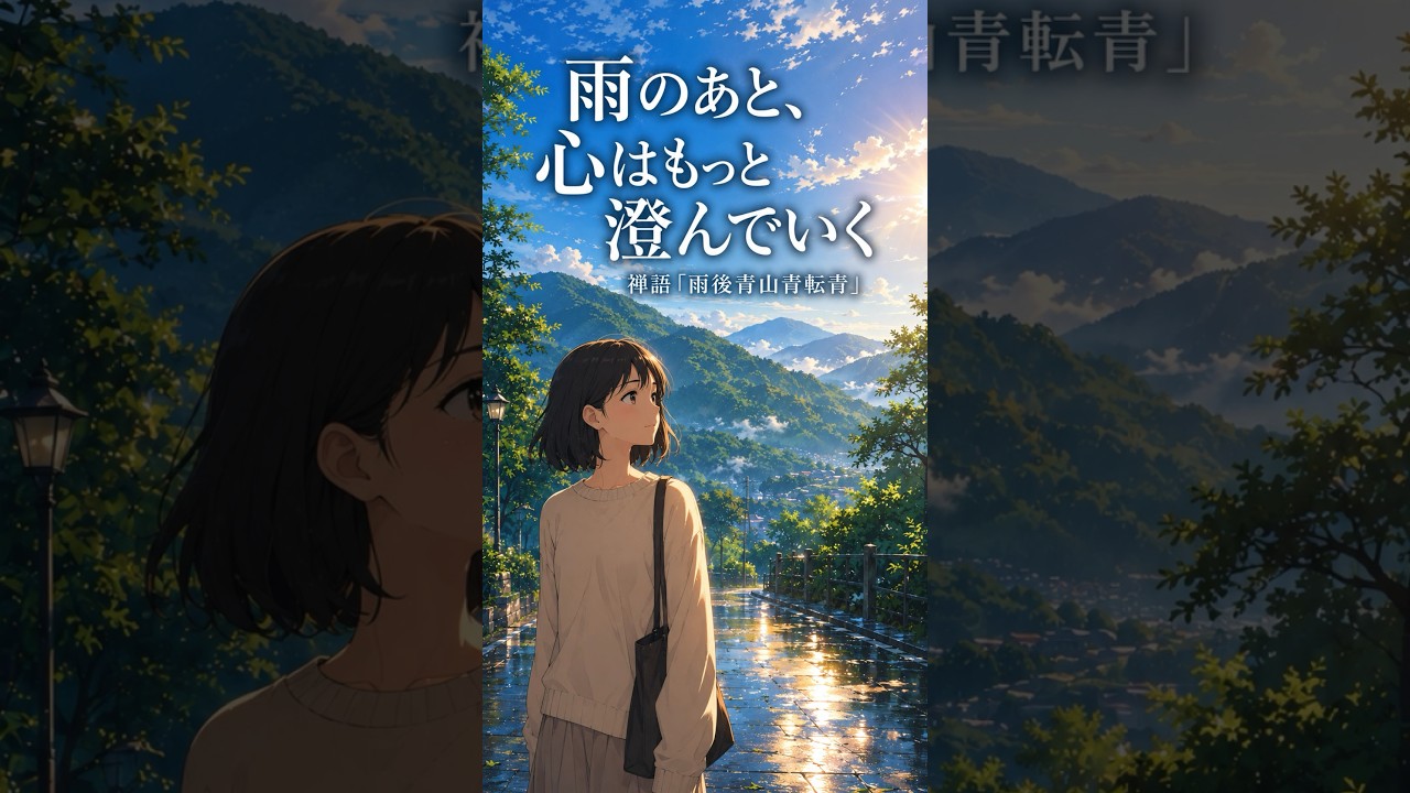 「雨後青山青転青」──雨上がり、心はもっと澄んでいく