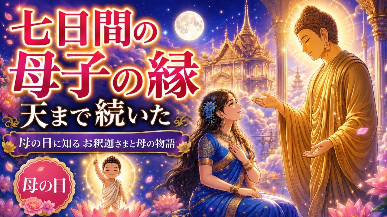 摩耶夫人と忉利天——七日間の母子が紡ぐ、悟りへの感謝