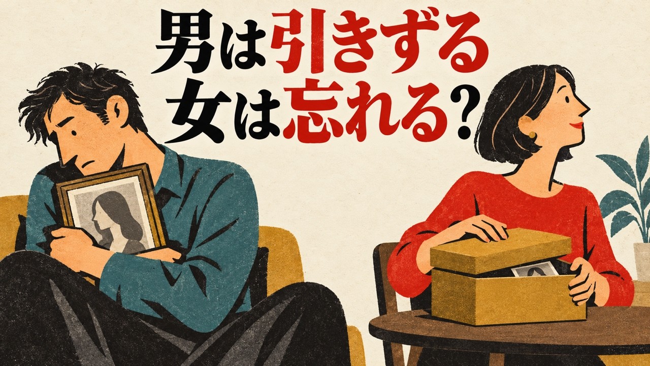 「男は名前をつけて保存、女は上書き保存」は半分だけ真実──過去の恋が閉じられない心理の正体