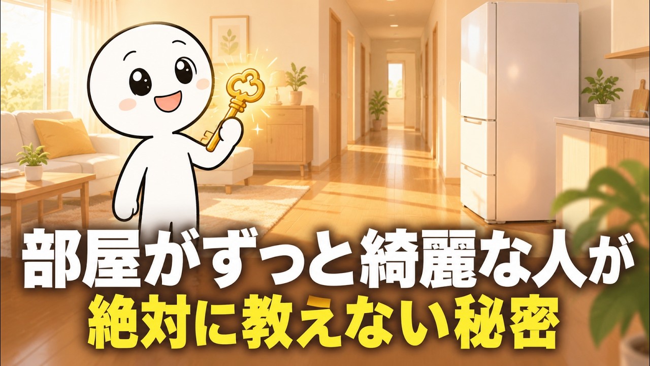 部屋がずっと綺麗な人の共通点。片付けが続くのは「性格」だけのせいではない