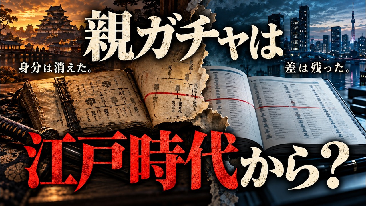 「親ガチャ」は江戸時代に決まっていたのか――稀少姓が示す200年の社会的継承