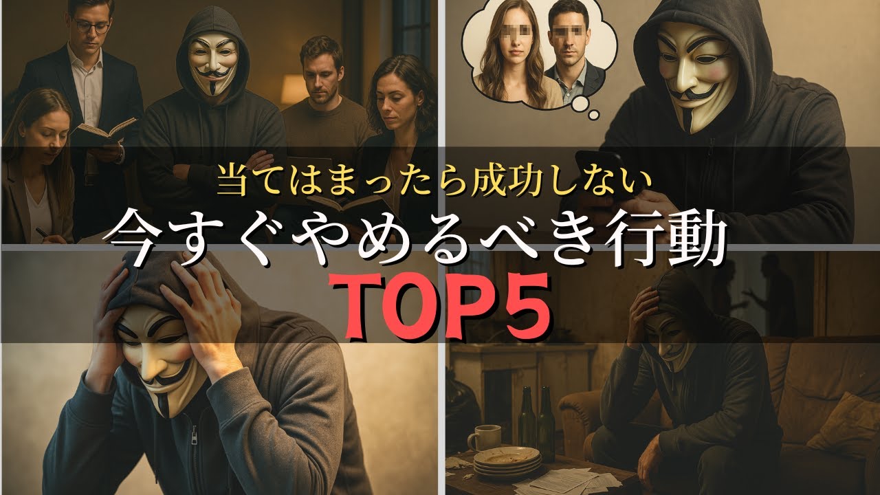 人生を停滞させる5つの無駄な行動――今すぐ捨てるべき思考習慣