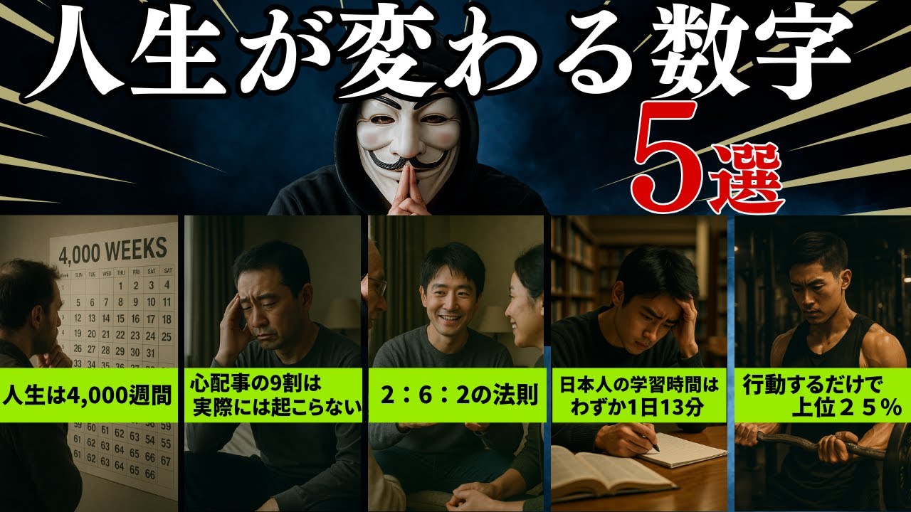 人生はたった4000週間──今すぐ動き出すための3つの数字と向き合い方