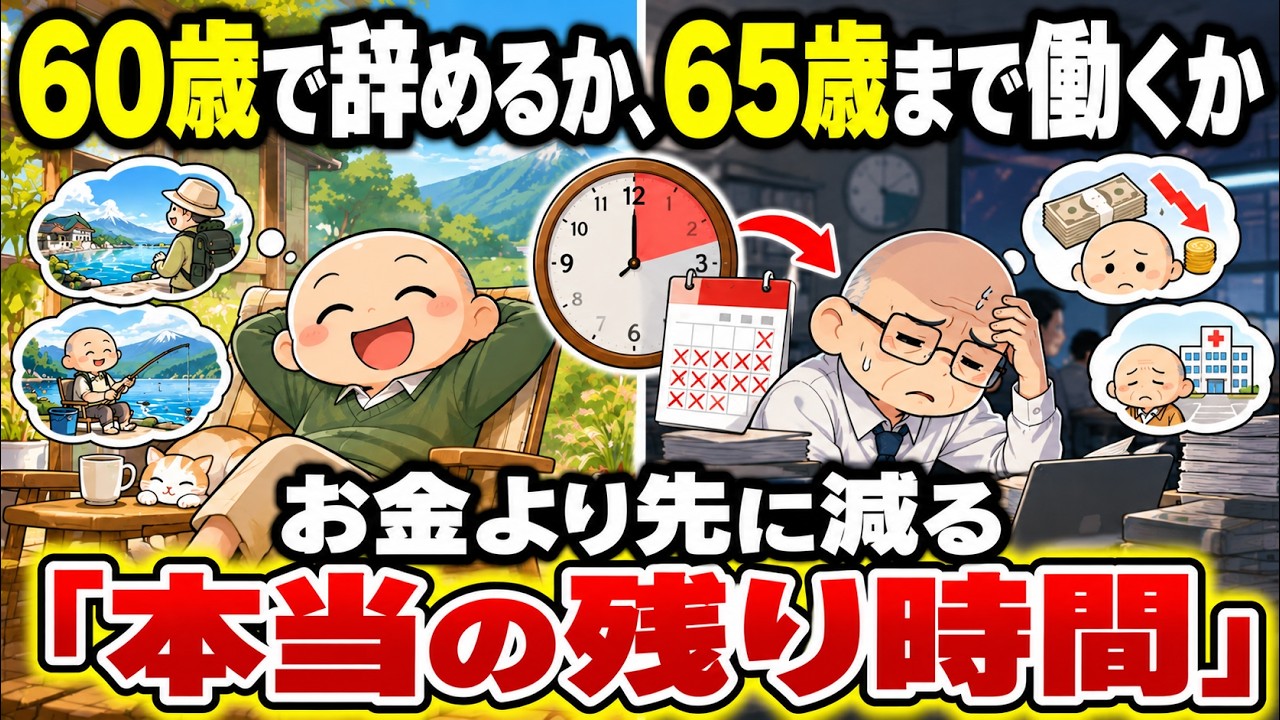 60歳で辞めるか、65歳まで働くか。お金より先に減る「会える時間」をどう考えるか