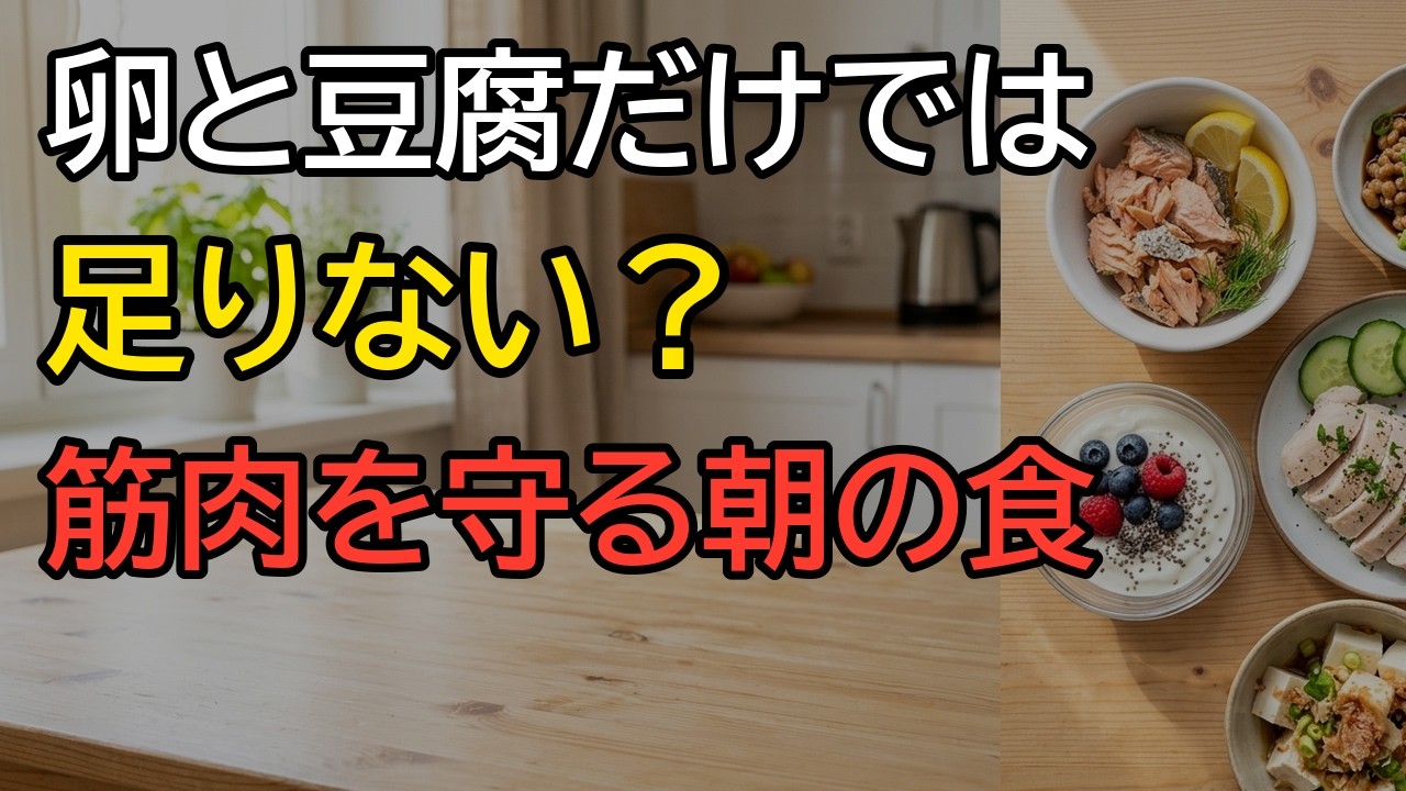 卵と豆腐だけでは足りない？朝のたんぱく質に加えたい、スーパーで買える手軽な食材と工夫