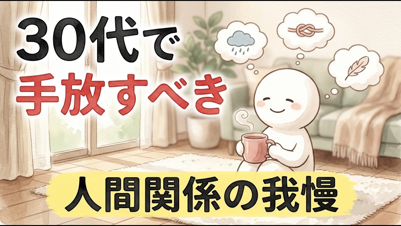 30代の人間関係が軽くなる、手放したい習慣——帰り道の疲れは心の狭さではない