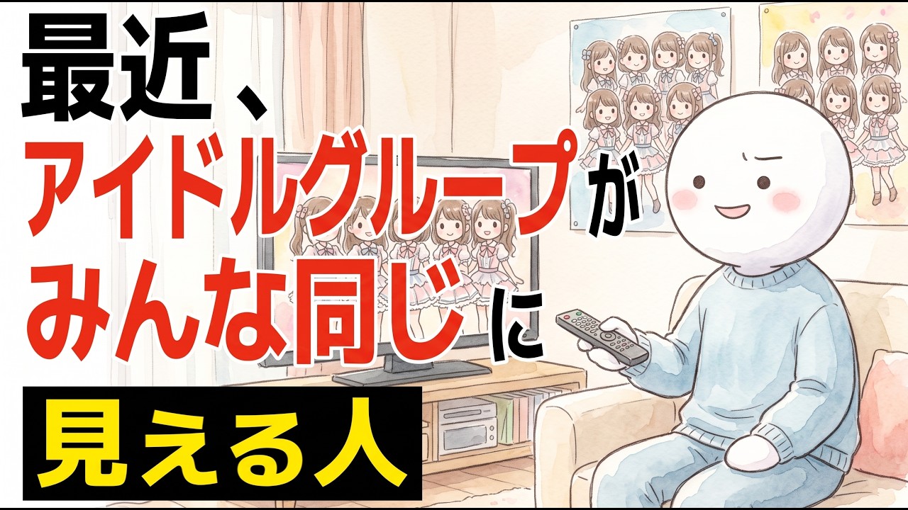 最近のアイドルがみんな同じに見えるのはなぜ？見分けられない理由を認知の癖から考える