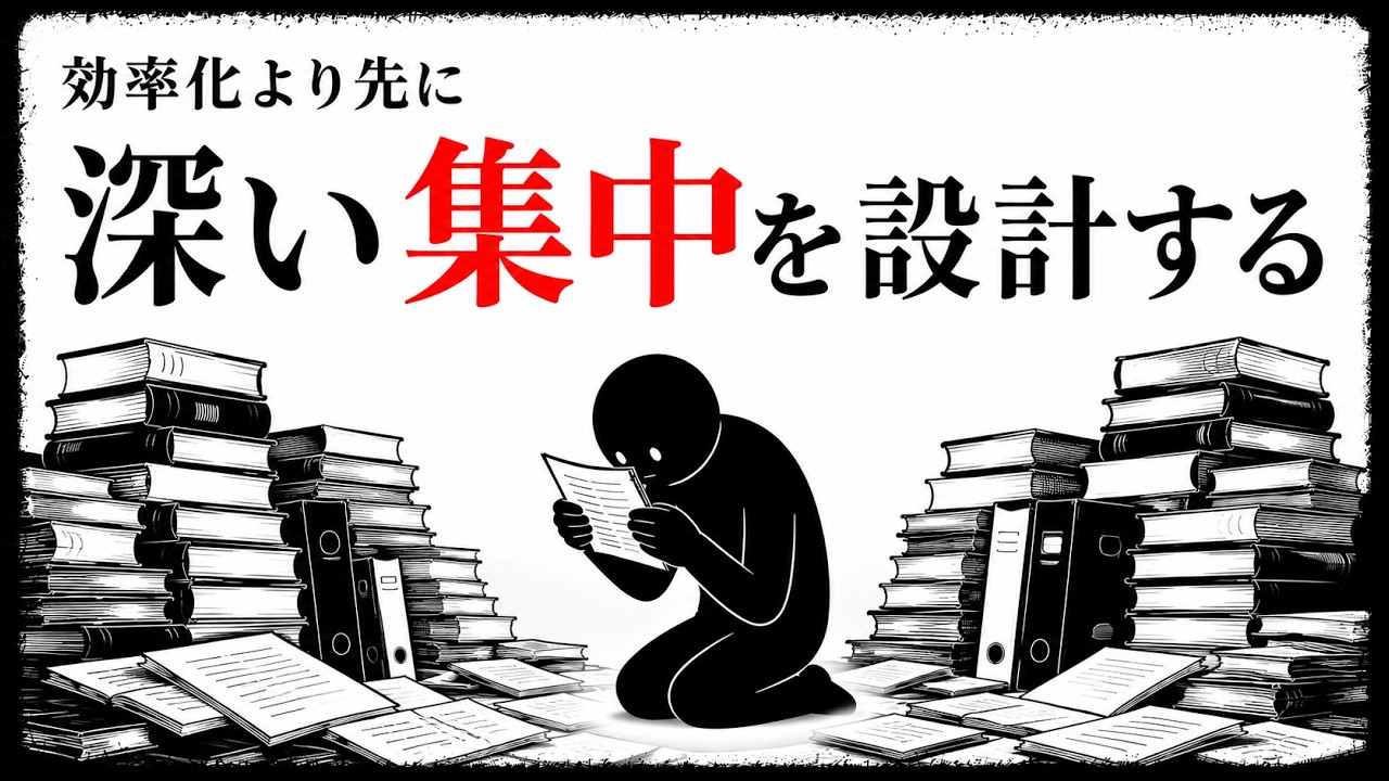 深い集中は気合いではなく設計でつくる。今日の成果物を決める90分の手順