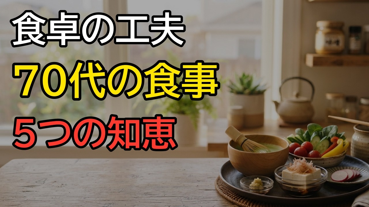70代の食卓を整える小さな習慣｜今日から一つだけ始めるなら朝の一杯がおすすめ