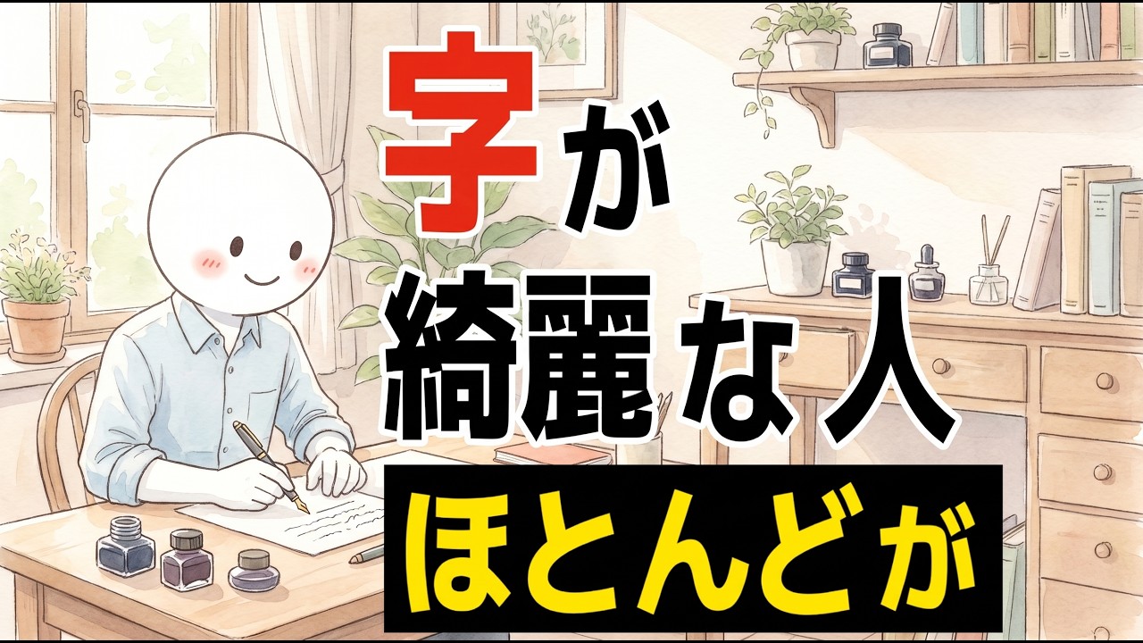 字がきれいな人の共通点は、才能ではなく「見ている場所」だった