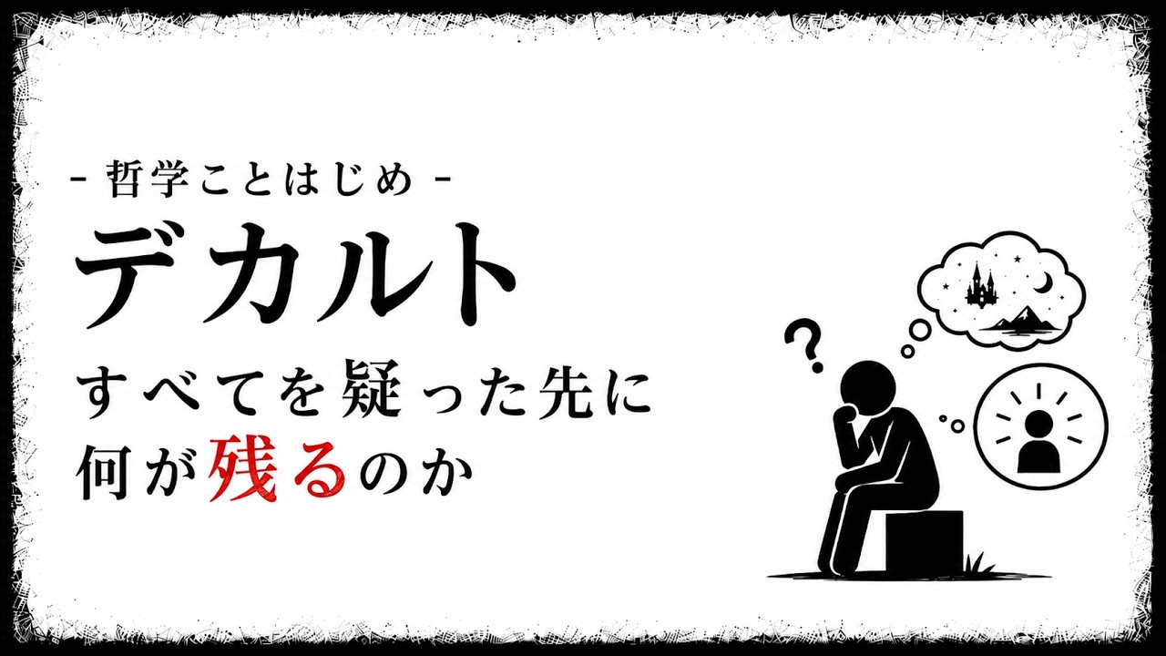「本当にこれでいい？」が止まらないときの考え方｜デカルトの方法的懐疑を日常に使う