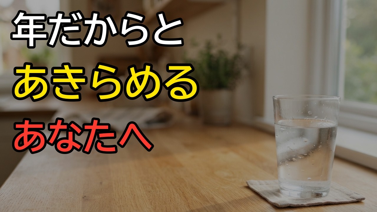 年齢のせいと諦める前に。60代・70代が今日から試せる体の整え方