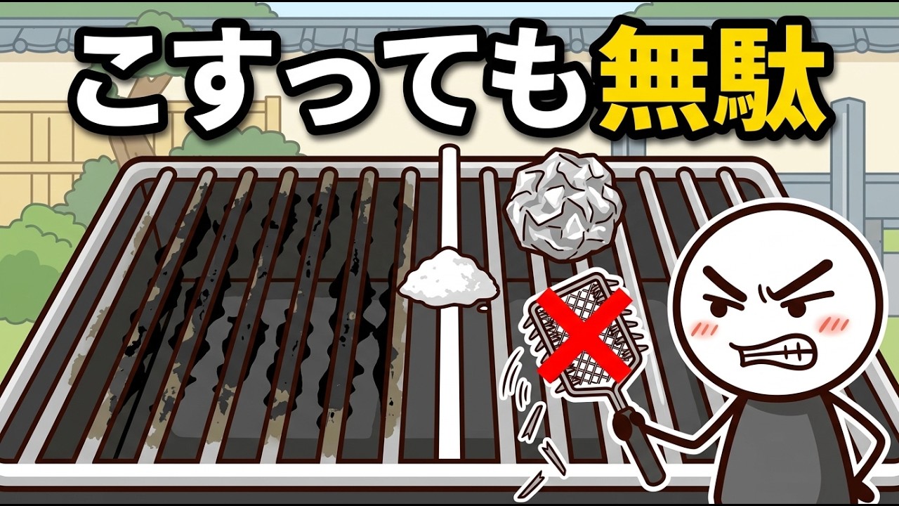 魚焼きグリルの黒い塊は汚れではない｜重曹と熱で落とす手順と再発を防ぐ習慣