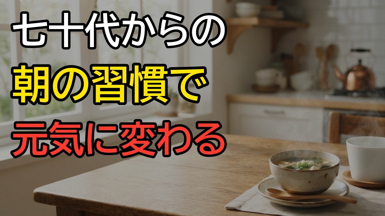 七十代の朝を軽やかにする台所習慣｜冷えと重だるさを和らげる5つの工夫