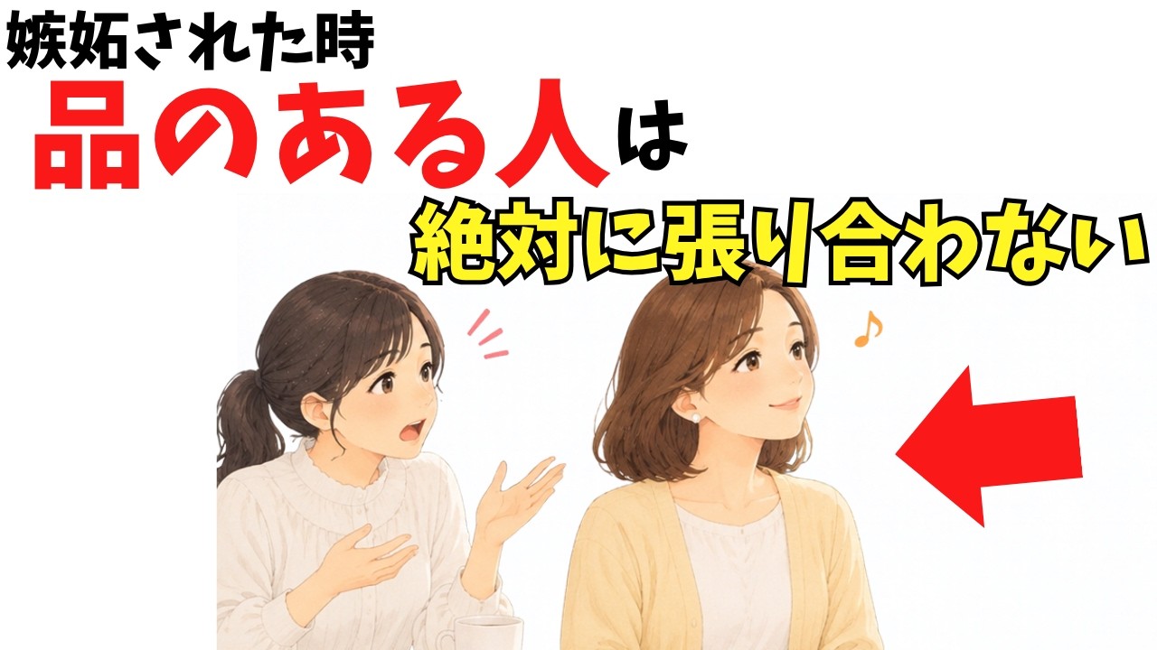 嫉妬されたと感じたとき、品のある人がしない7つのこと｜60代の人間関係を穏やかに保つ