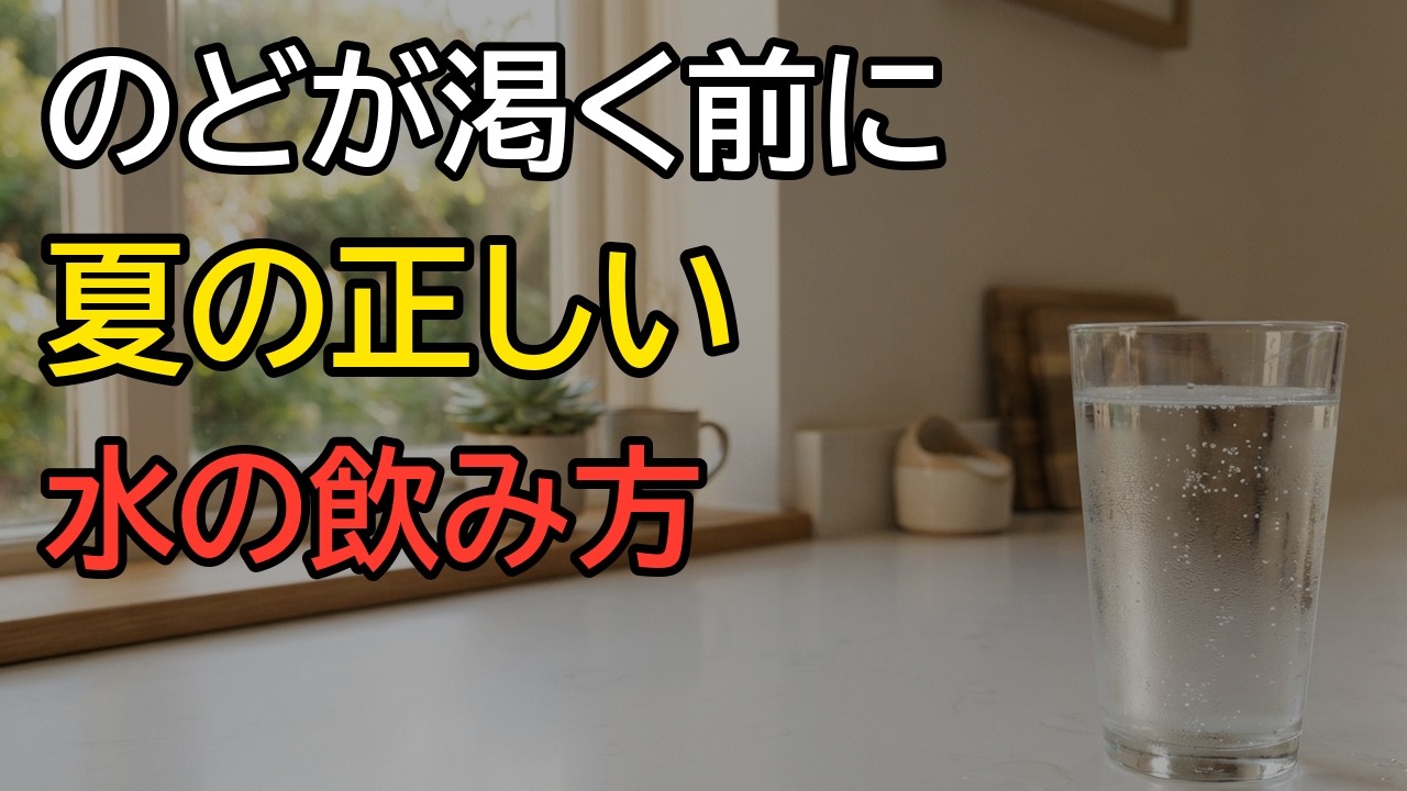 70代が夏を元気に過ごすための水分補給｜のどが渇く前に始める習慣