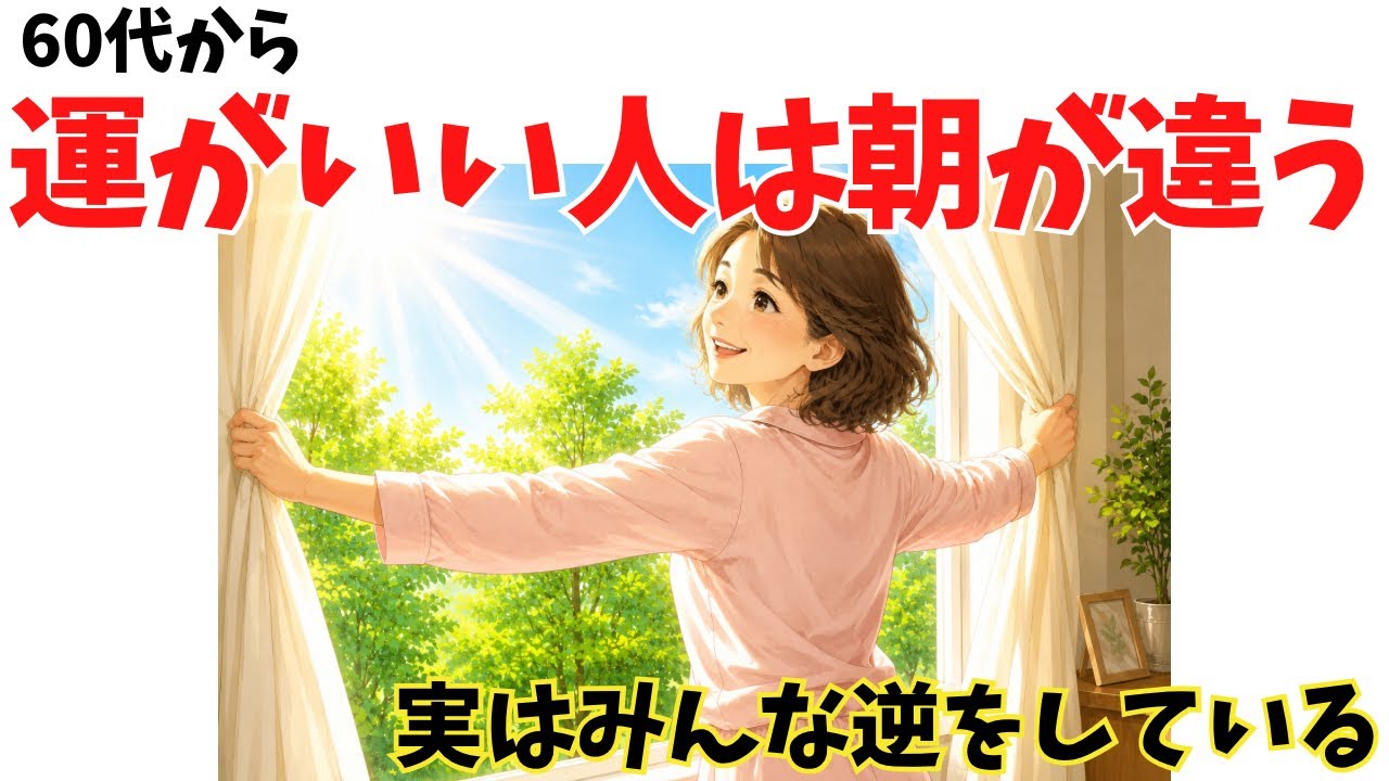 60代から運気が好転しやすい人が朝にしている5つの習慣——無理なく続けるための考え方