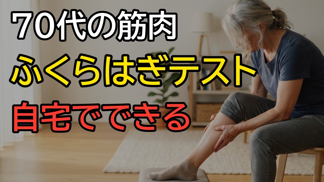 ふくらはぎを指で囲むだけ。70代からの足腰セルフチェック5つと今日からできる習慣