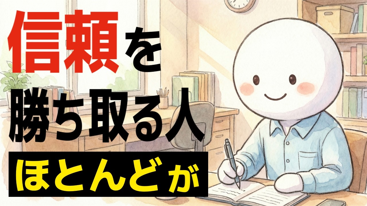 信頼される人の隠れた習慣｜カリスマより効く、地味な振る舞いの積み重ね