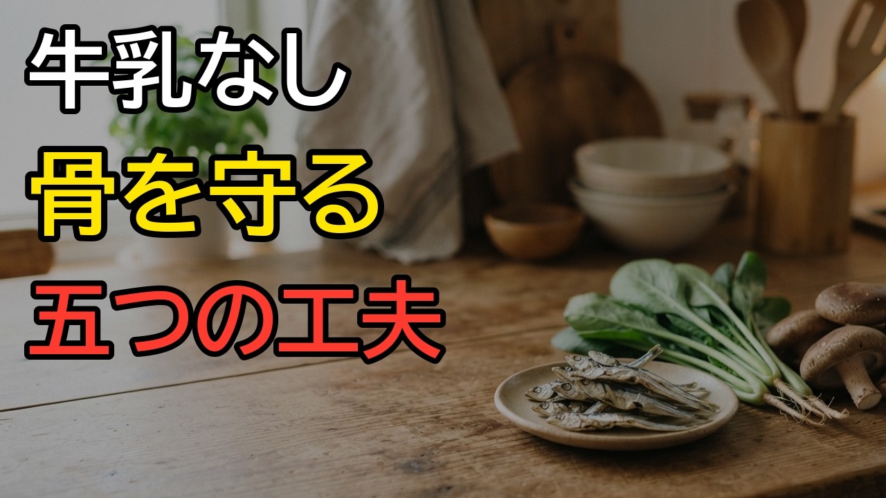 牛乳なしでも骨を支える5つの選択肢｜小魚・海藻・大豆・青菜・干し椎茸のQ&A