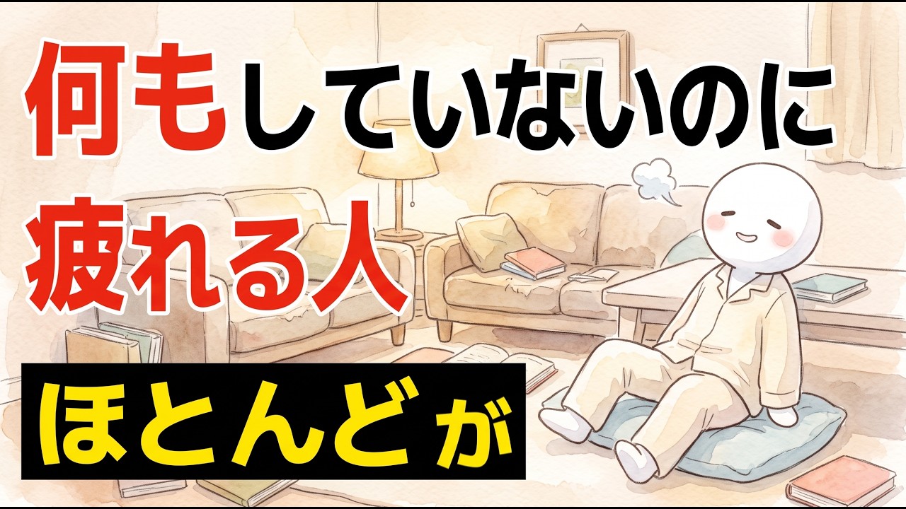 何もしていないのに疲れるのはなぜ？休んでも回復しない人の「見えない労働」